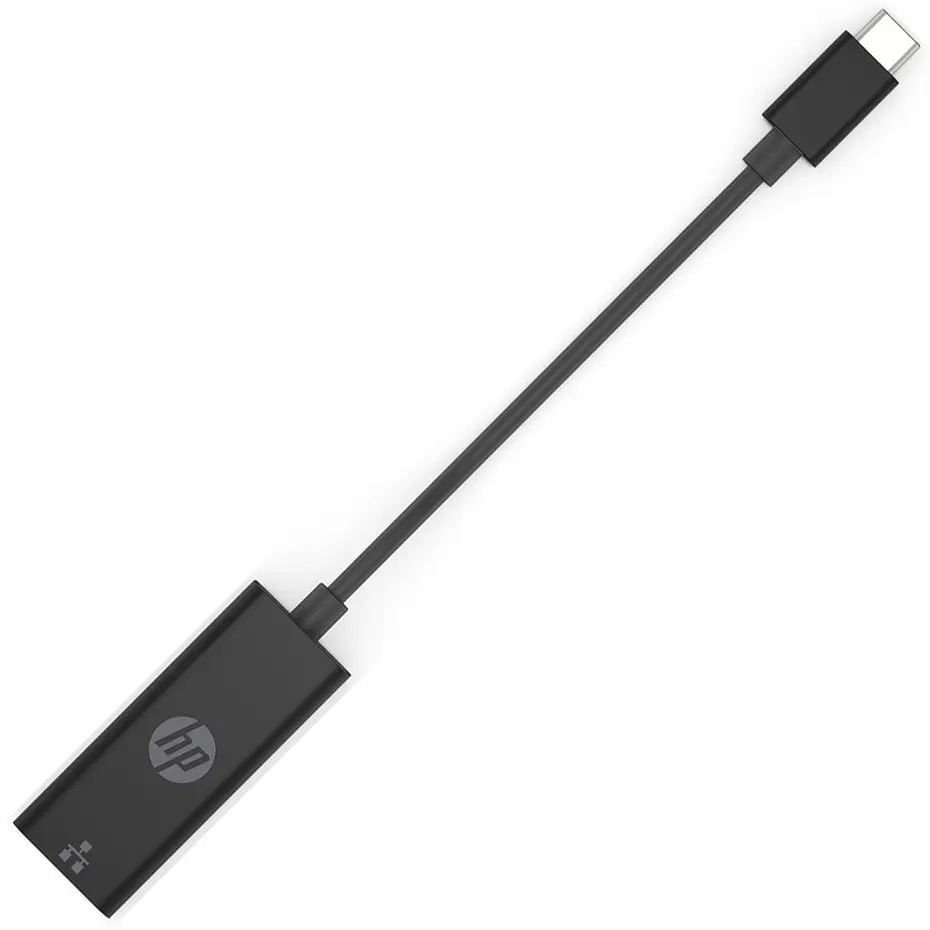 Перехідник USB 3.0 Type-C --> Ethernet RJ45 HP чорний - фото 3