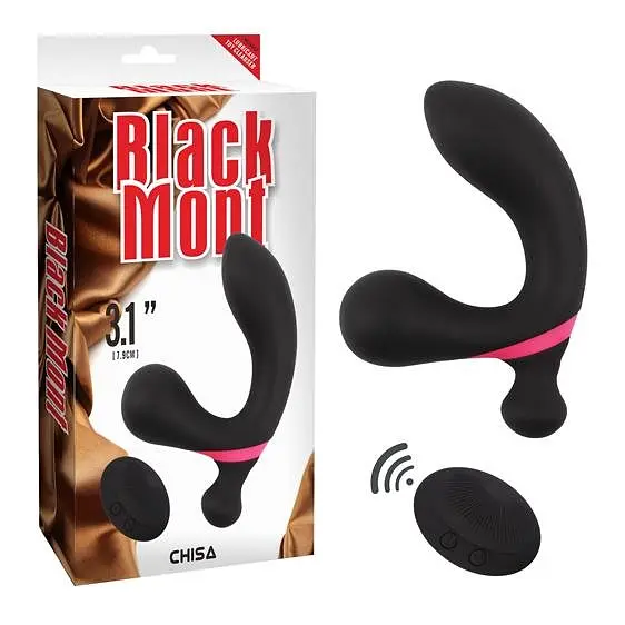 Стимулятор простати Black Mont P-spot Probe, 12.8 см чорний - фото 3