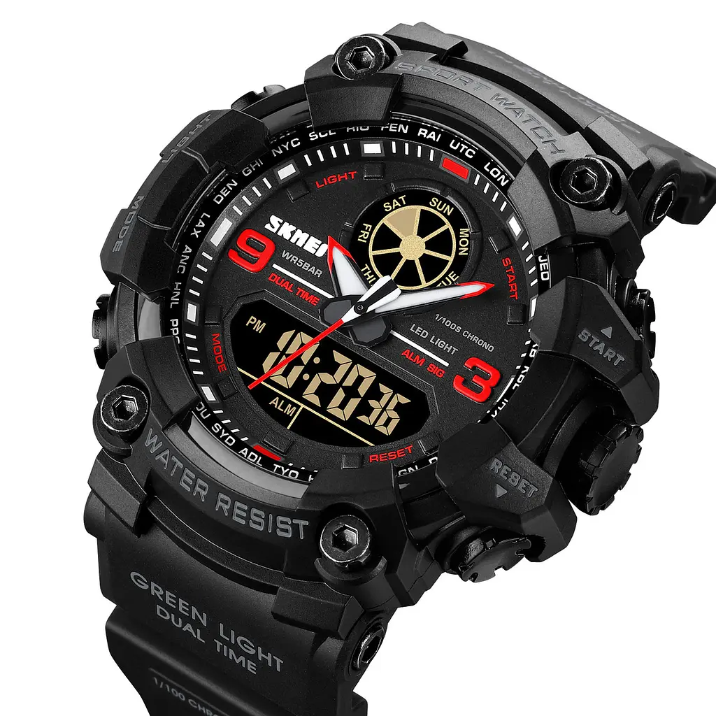Наручний годинник чоловічий Skmei 1818 Red, 1818RD (12269) - фото 3