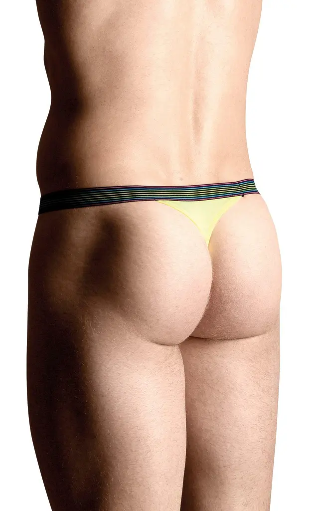 Трусы-стринги мужские Softline Thongs 4496 XL желтый - фото 3