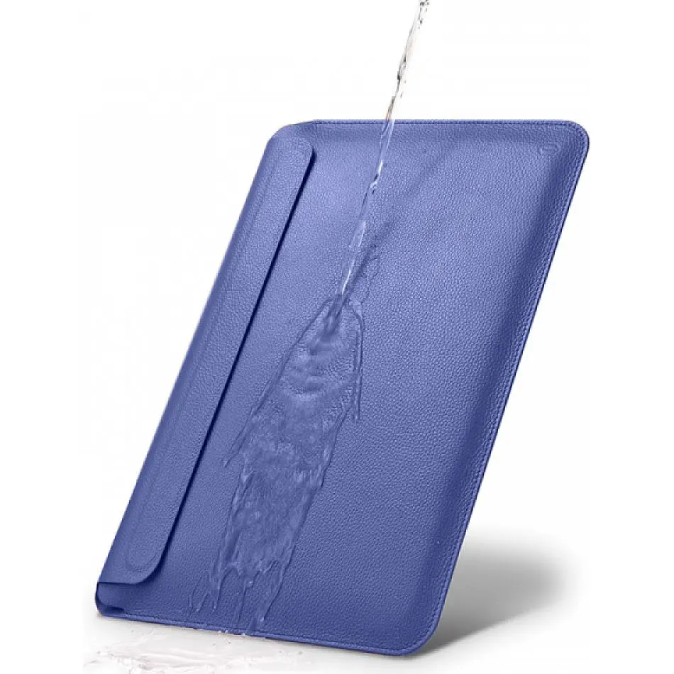 Чохол-кишеня WiWU Skin Pro Geniunie Leather Sleeve Case для MacBook Air 15" [2023-2025] Navy Blue [133315] - фото 4