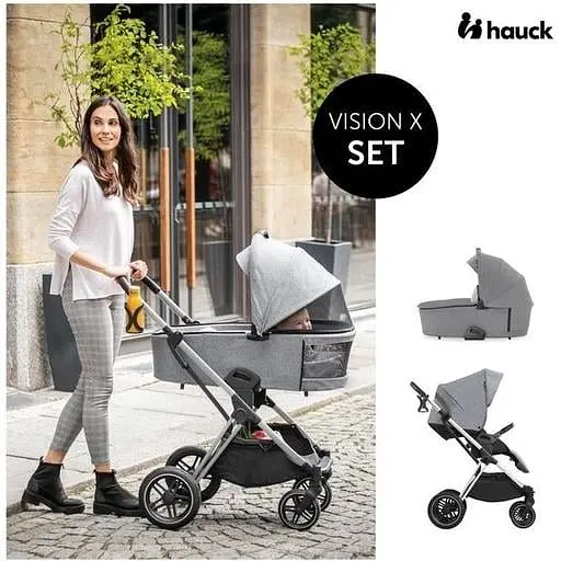 Універсальна коляска 2 в 1 Hauck Vision X Set Melange Grey, сіра (16525-6) - фото 12