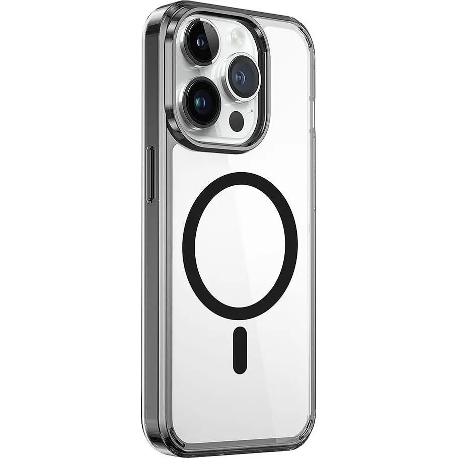 Чохол WiWU Magnetic Crystal Case для Apple iPhone 15 Pro Max Transparent/Black [96965] - фото 3