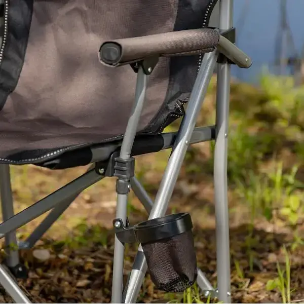 Крісло туристичне Lugi розкладне з підлокітниками коричневе SJ-0054BR - фото 4