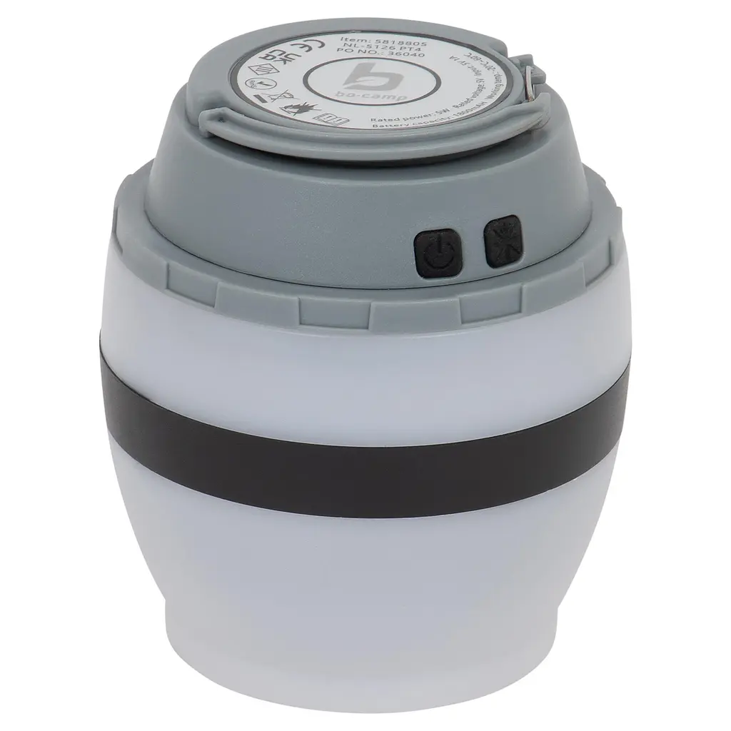 Ліхтар-знищувач комах Bo-Camp Atom WP Rechargeable 200 Lumen Сірий/Чорний