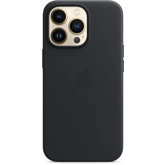 Чехол Leather Case с MagSafe для Apple iPhone 13 Pro Midnight (MM1H3) [61209] - фото 3