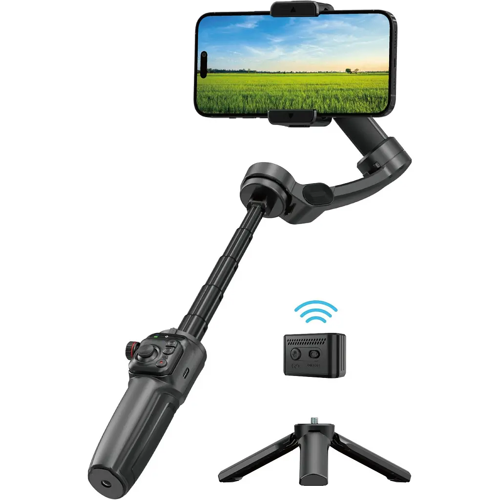 Стабілізатор відеозйомки WiWU AI Smart Checking Gimbal Pro Wi-SE016 Black (6977703654363) [163038] - фото 3