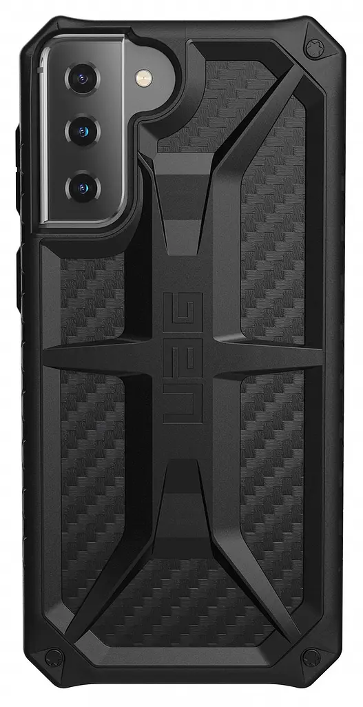 Чохол оригінальний протиударний UAG Monarch Original (212821114242) Samsung Galaxy S21 Plus (6.7") Carbon Fiber