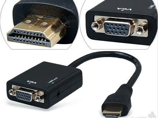 Конвертер Hdmi папа на Vga мама 30 см с аудио - фото 3