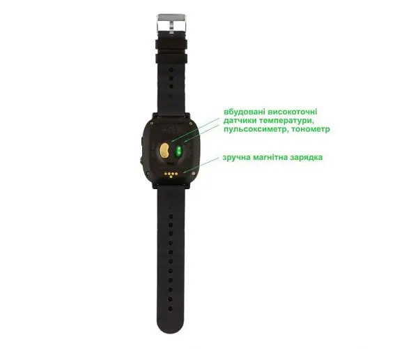 Детские смарт-часы Amigo GO005 4G WIFI Thermometer черные - фото 6