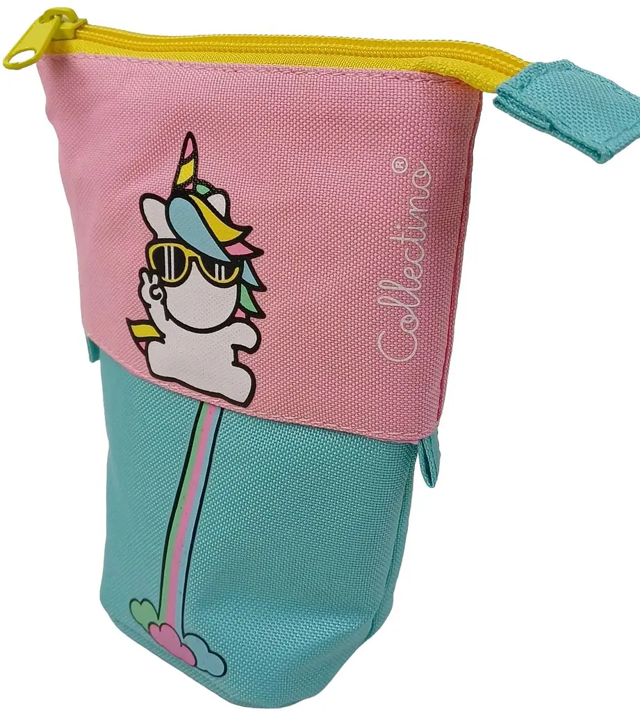 Пенал-органайзер Pop-up Pencil Case Stephen Joseph 17(10)x12x6 см поліестер рожевий з салатовим - фото 4