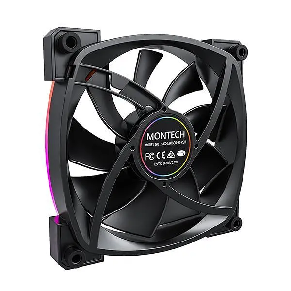 Корпусный вентилятор 140MM AX140 PWM BLACK MONTECH - фото 4