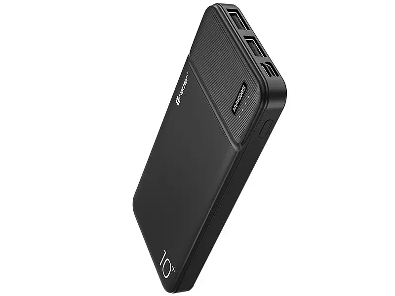 Внешний аккумулятор Powerbank Tracer 10000mAh 2A тонкий на 2xUSB-порта BK Черный - фото 7