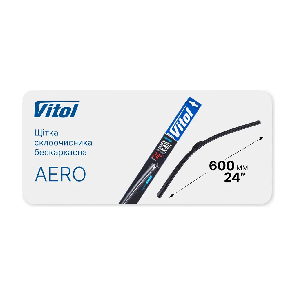 Щітка склоочисника Vitol Aero 24\" (600 мм) (VB-24600) - фото 5