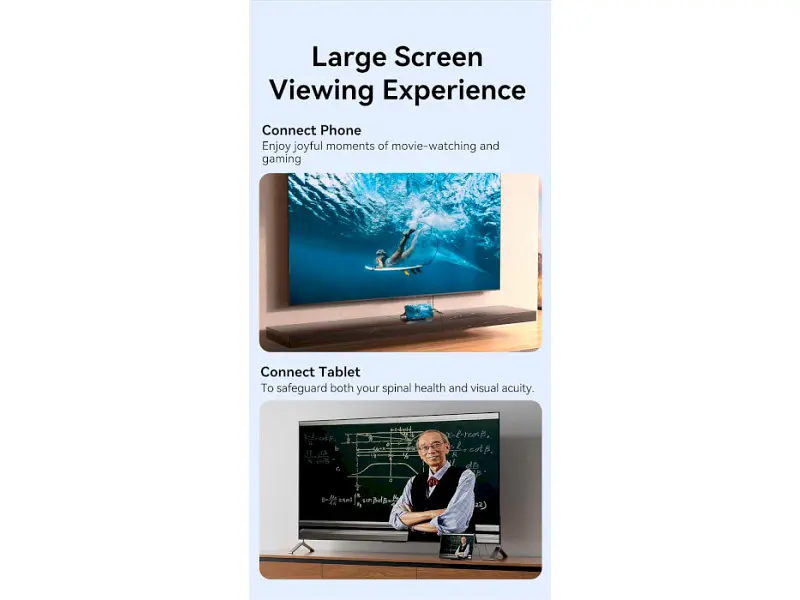 Кабель Vention Embrace the Brilliance of 8K USB-C - HDMI v2.1 1.8м Black (CRCBAC) - фото 3