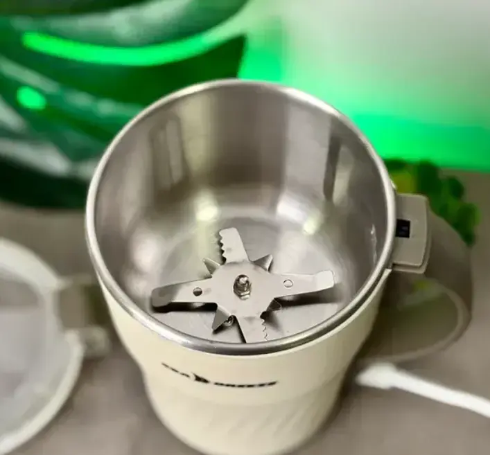 Электрическая кофемолка Sea Breeze SB-0602 для дома 300Вт роторный измельчитель кофейных зерен 500г Белый - фото 3