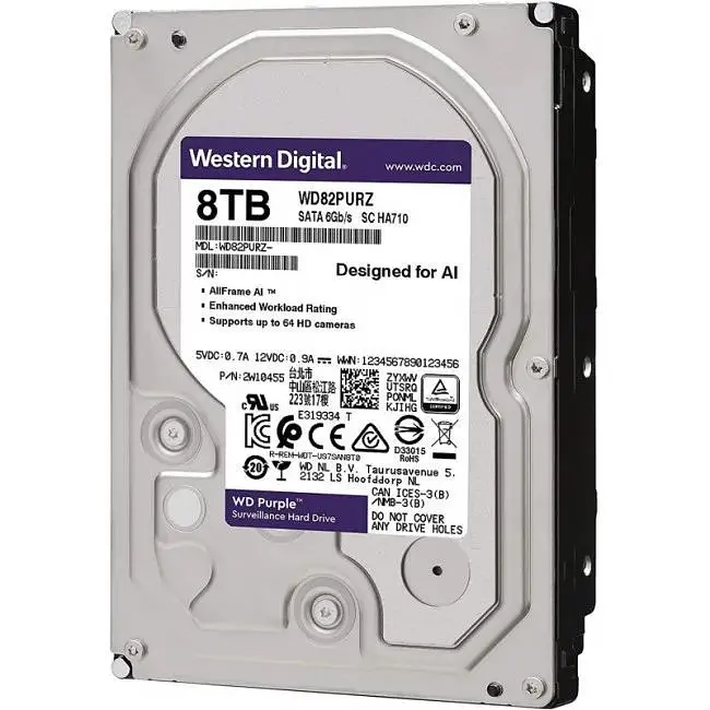 Жесткий диск Western Digital Purple 8TB (WD82PURZ) - фото 2
