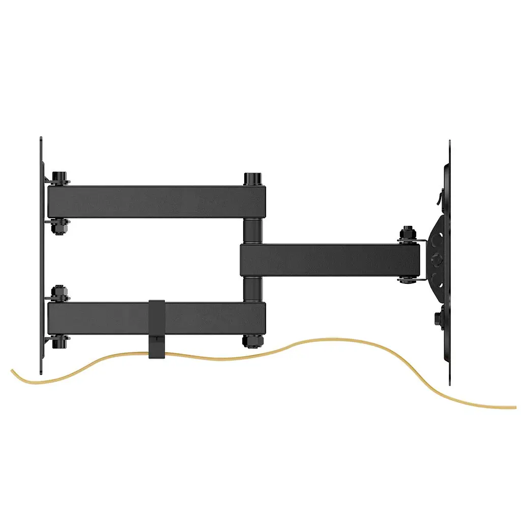 Кронштейн для ТВ AGN AGN43-222P з поворотом/два коліна/23"-43"/30 кг/max.VESA 200x200/Чорний - фото 7