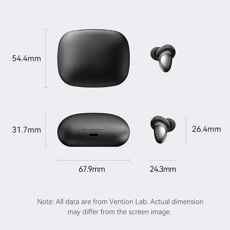 Навушники TWS Vention Tiny Earbuds T13 Чорний - фото 3