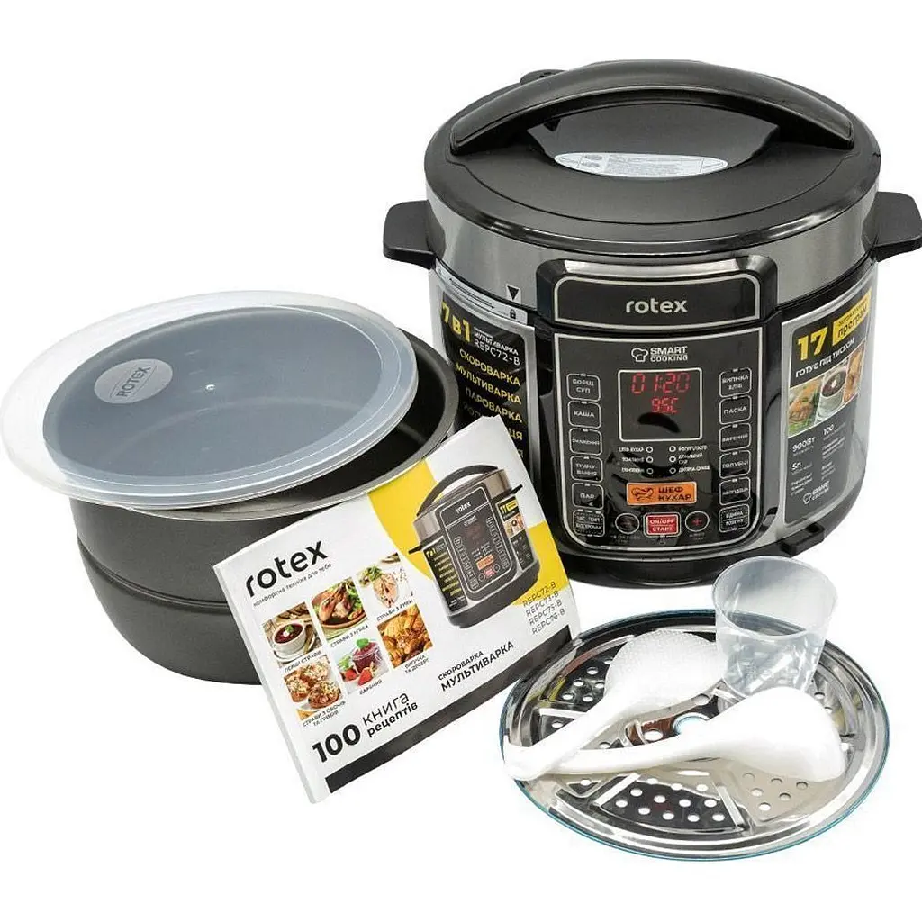 Мультиварка-скороварка Rotex REPC72-B [89423] - фото 6