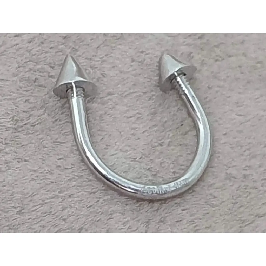 Серебряная серьга циркуляр для пирсинга Umax (септум/смайл/хеликс). 7042U - фото 5