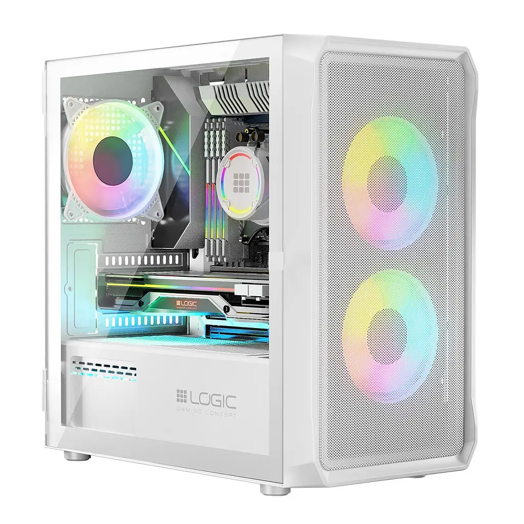 Корпус LogicConcept Portos ARGB Mini White без БЖ (AM-PORTOS-20-0000000-0002) - фото 7