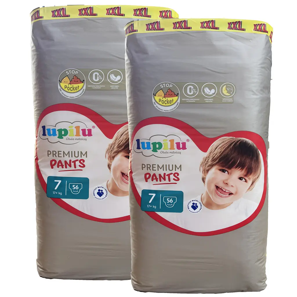 Підгузки-трусики Lupilu Premium 7 (17+ кг) 112 шт