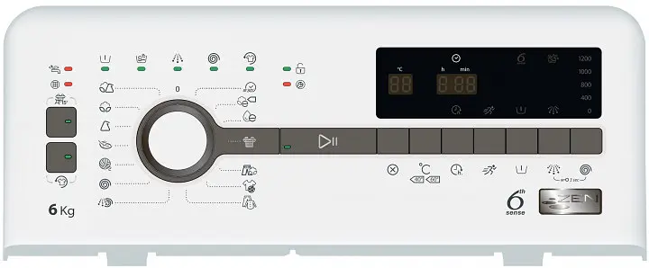 Стиральная машина Whirlpool вертикальная TDLR 60230 6кг/1200/А+++/16 программ/40 см/Словакия/дисплей (TDLR60230) - фото 2