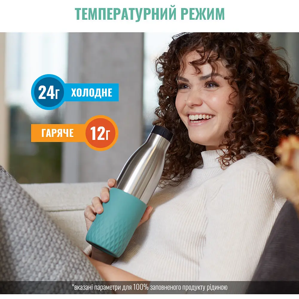 Термопляшка Tefal Bludrop soft touch 700 мл зелена (N3111210) - фото 11