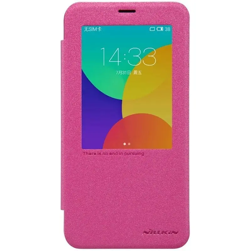 Чехол-книжка Nillkin Sparkle case Meizu MX5 Red - фото 3