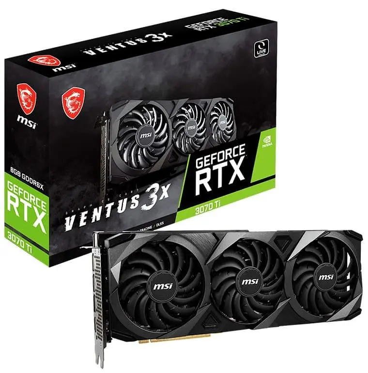 Відеокарта MSI RTX 3070Ti Ventus 3X 8G OC (RTX 3070 Ti VENTUS 3X 8G OC) (GDDR6X, 256 bit, PCI-E v4.0) Б/в - фото 6