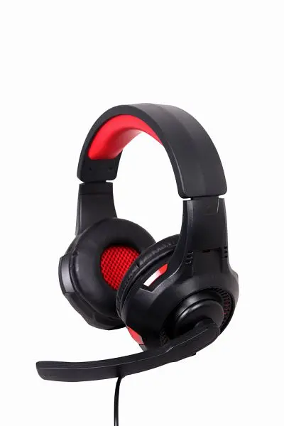 Наушники Gembird GHS-U-5.1-01 Black/Red с микрофоном - фото 2
