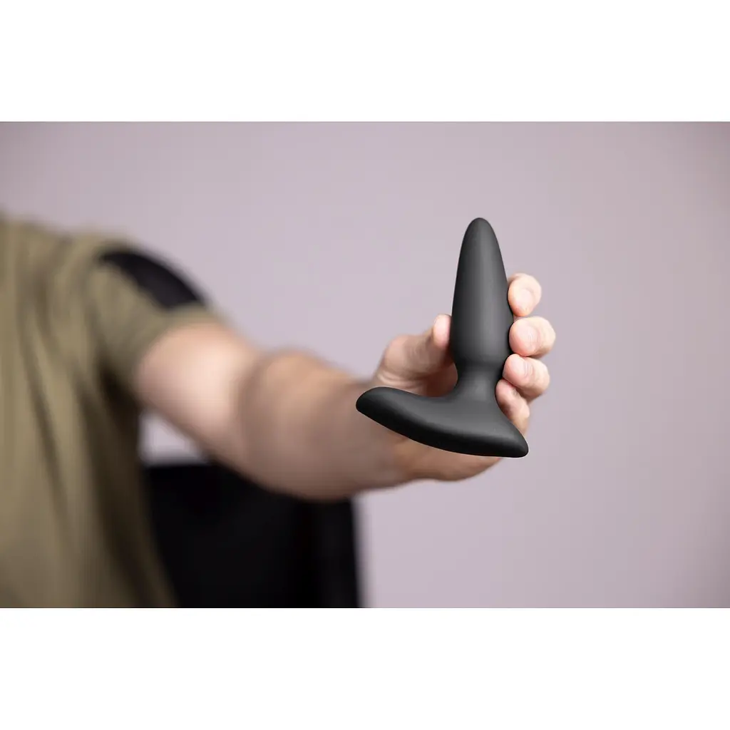 Анальна пробка Loveline Smooth Plug 11 см (чорний) - фото 10
