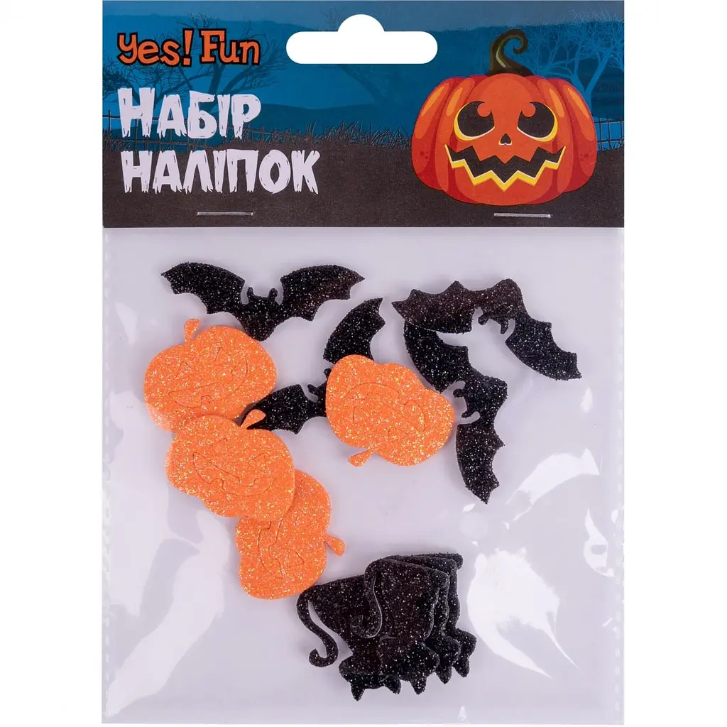 Набір наліпок Yes! Fun Halloween Жахлива компанія, 12 шт. (974473) - фото 2
