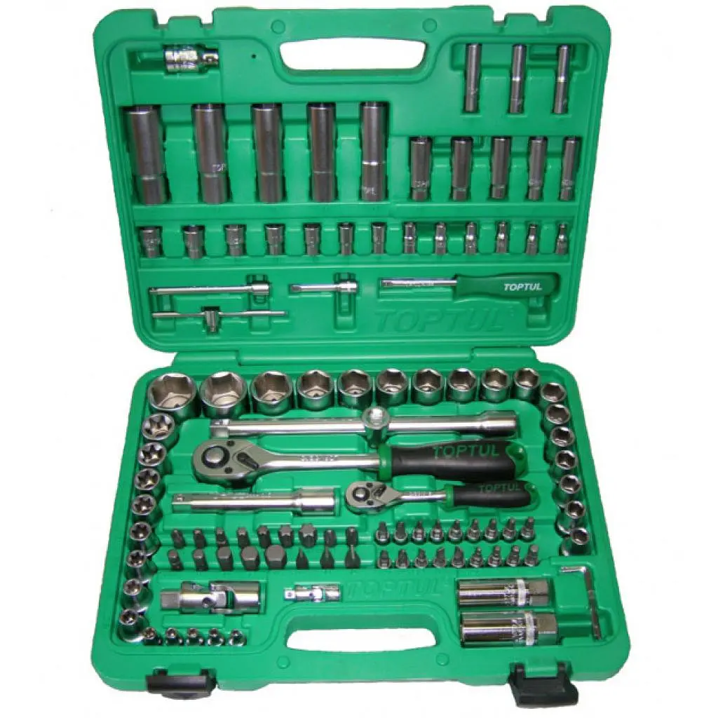 Набір інструментів Toptul автомобільний 1/4", 1/2" 108од. (6-гр.) (GCAI108R)