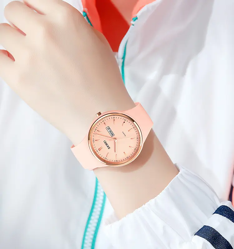 Наручний годинник жіночий 1747PK Pink Skmei acs0030605 - фото 3