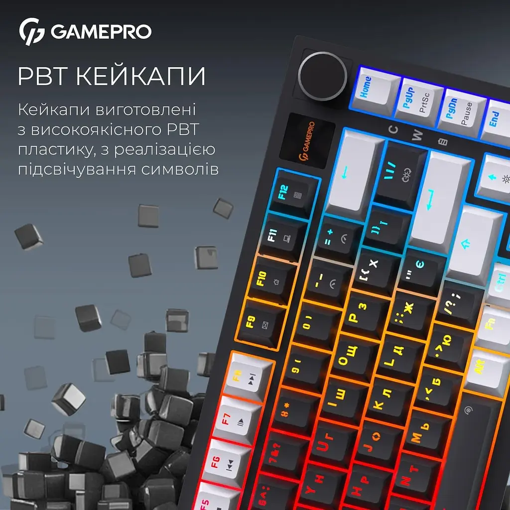 Клавіатура GamePro Asgard Valhalla Pro 75% Rainy switches (MK160B-D-Pro) - фото 4