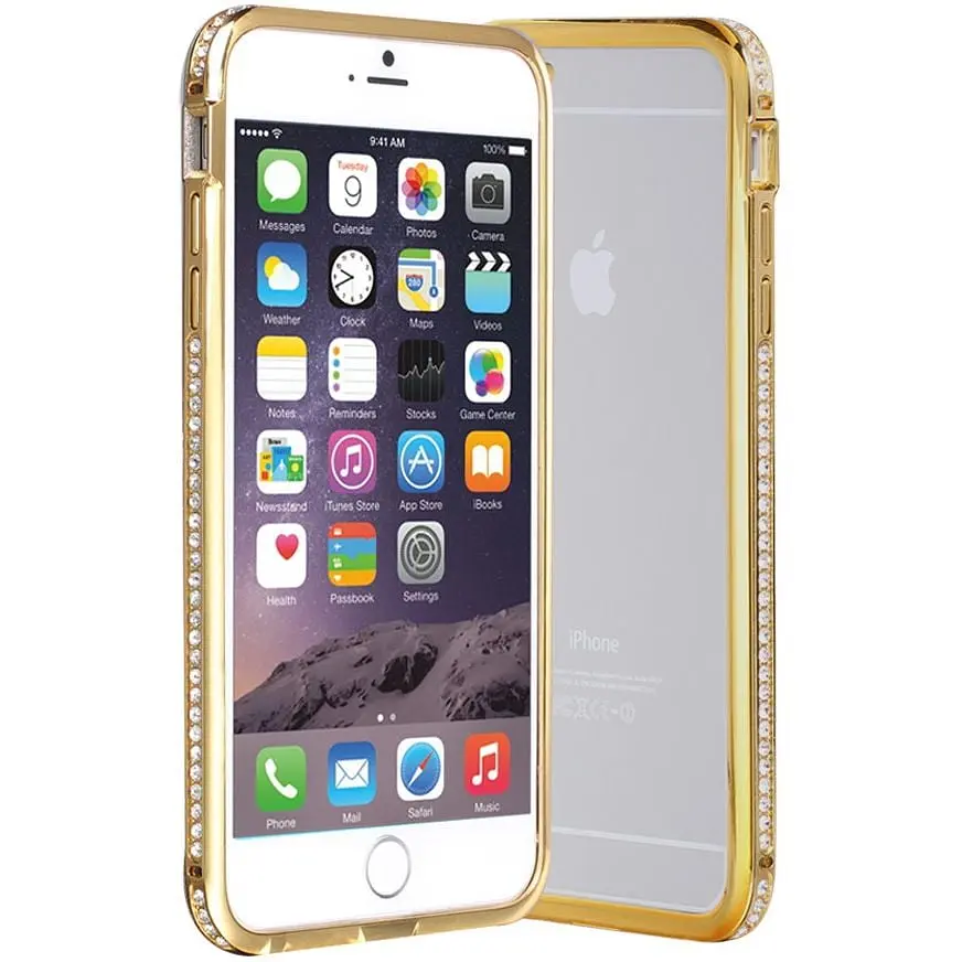 Бампер Shengo SG03 Metal Bumper iPhone 5 Gold - фото 2