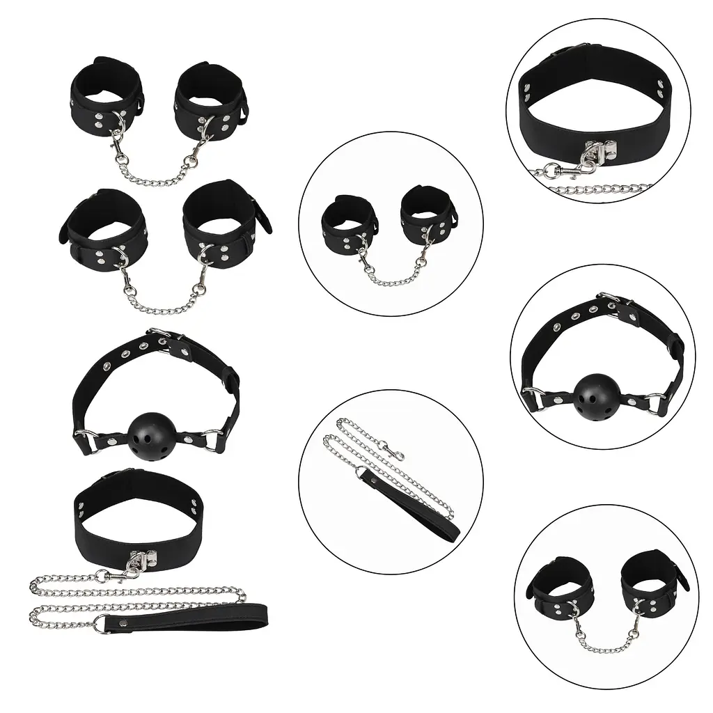 Набір БДСМ Erospace Wild Play BDSM Set 5 pcs C11 62050072-0011 104596 - фото 4