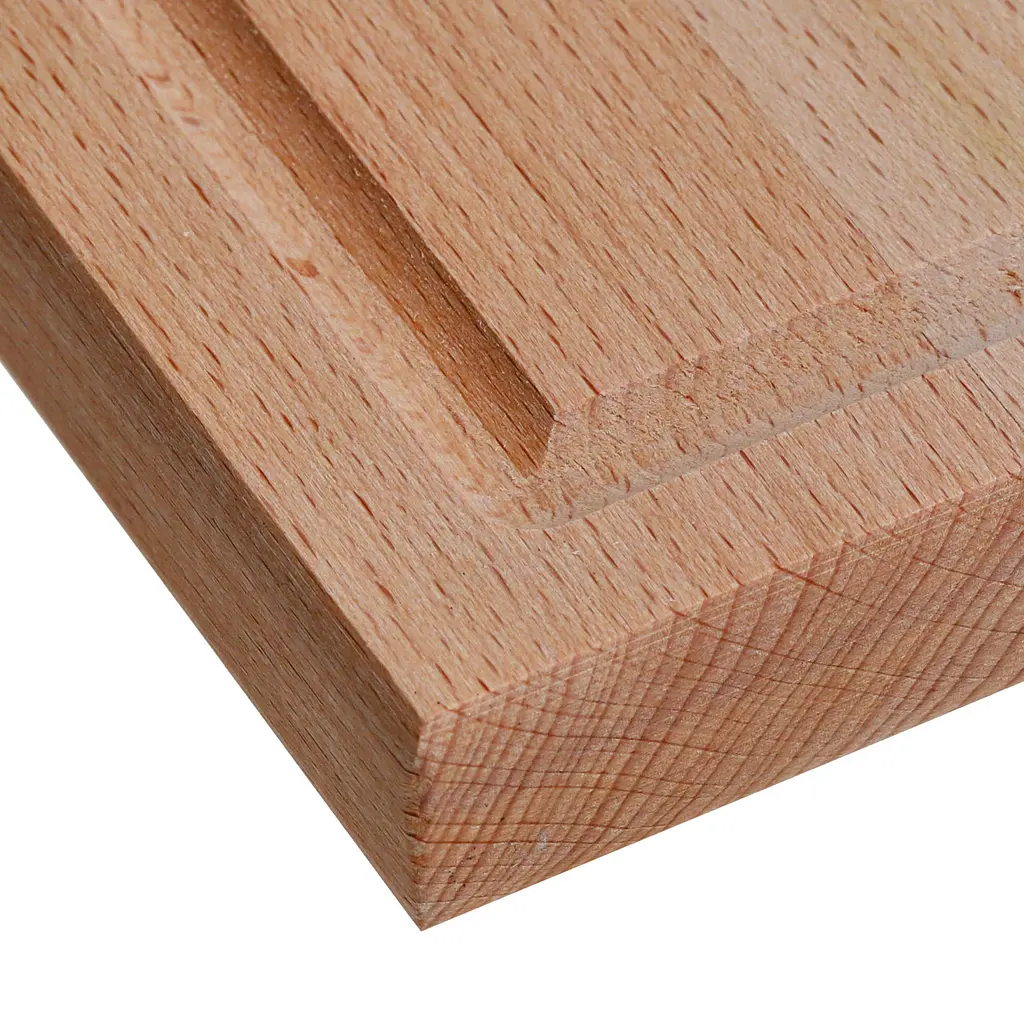 Доска кухонная разделочная деревянная из бука 25х40 см с жёлобом, Wood&Steel Бежевый 84872 - фото 6