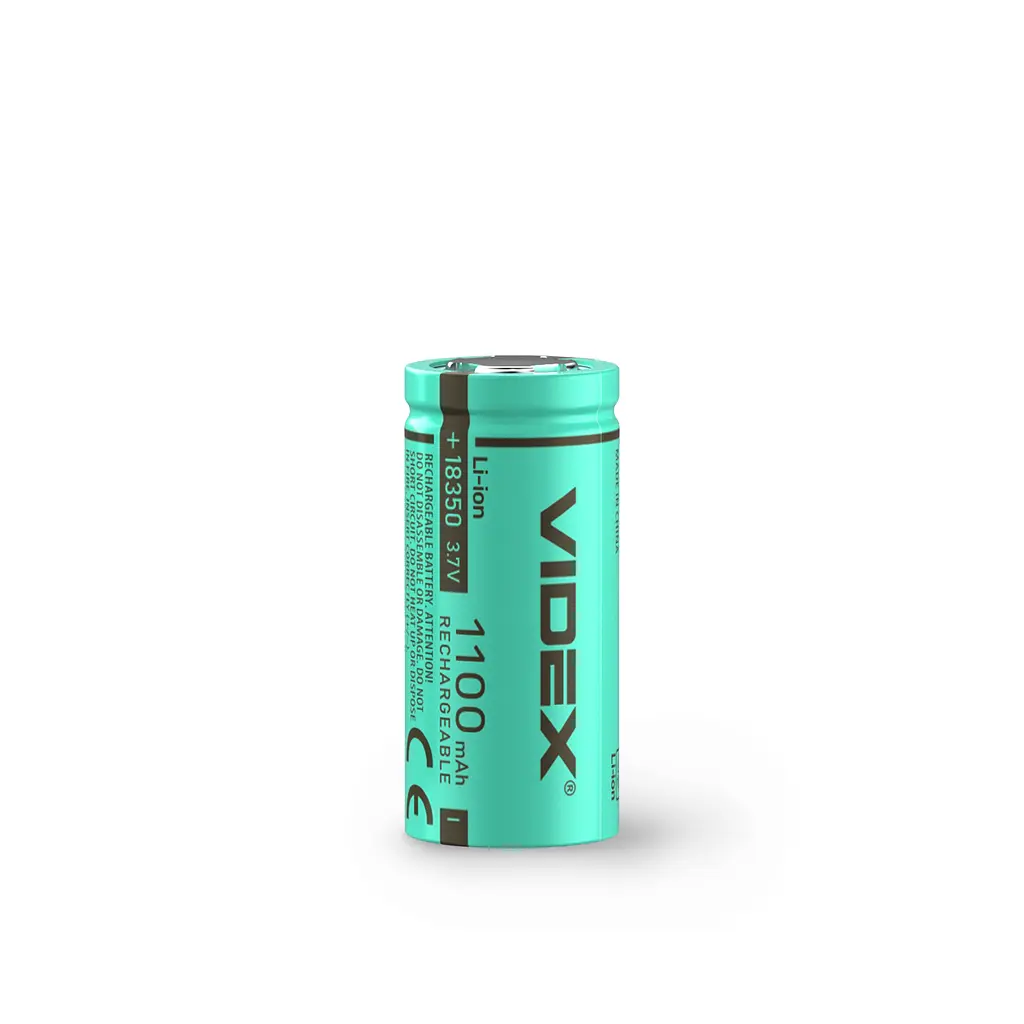 Акумулятор VIDEX Li-ion 18350 (без захисту) 1100mAh bulk/1шт VIDEX (28484-000)