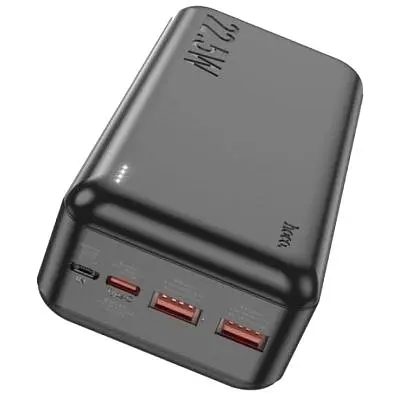 Батарея універсальна HOCO 30000mAh Astute 22.5W PD QC Black (J101B / 714732) - фото 2