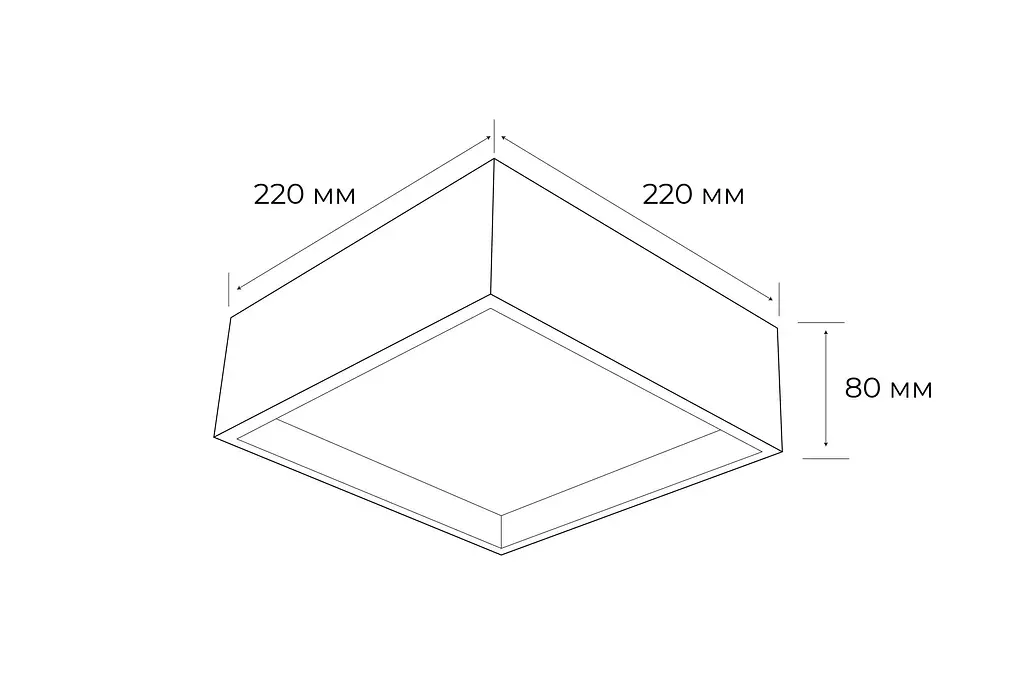 Потолочный светильник MJ-Light D014 20W BK 4000K - фото 2