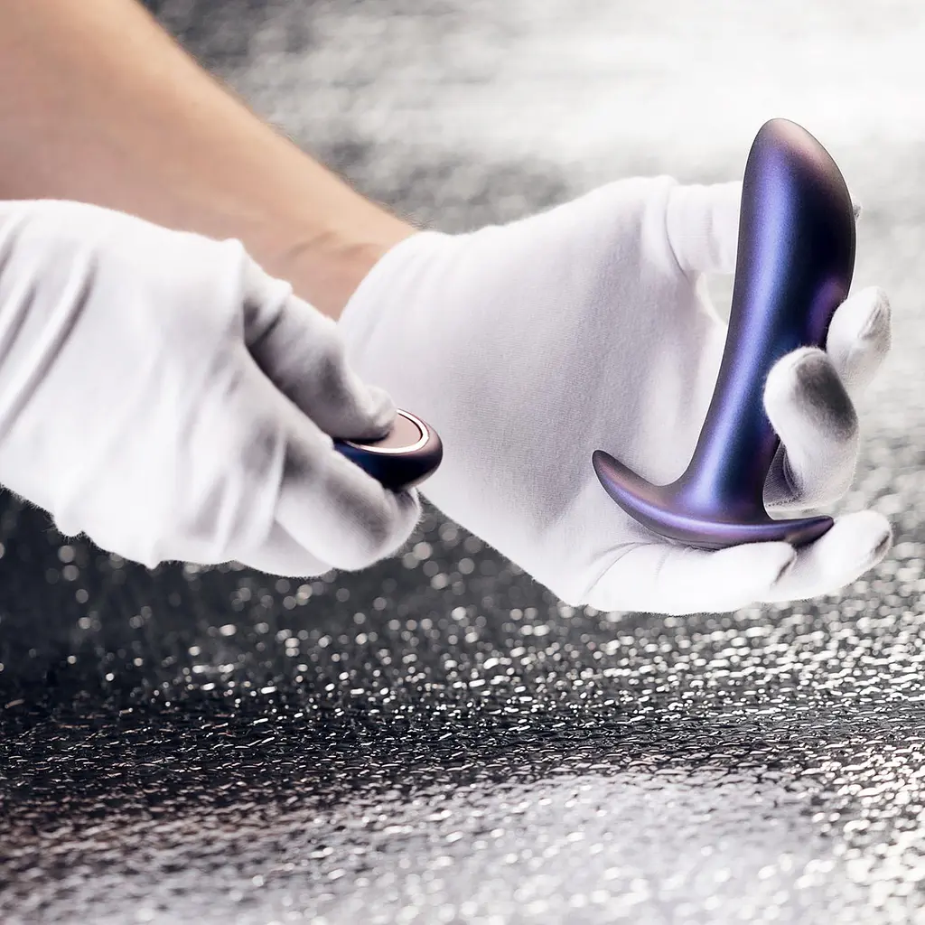 Анальна пробка Hueman Uranus Remote-Controlled 12 см (фіолетовий) - фото 7
