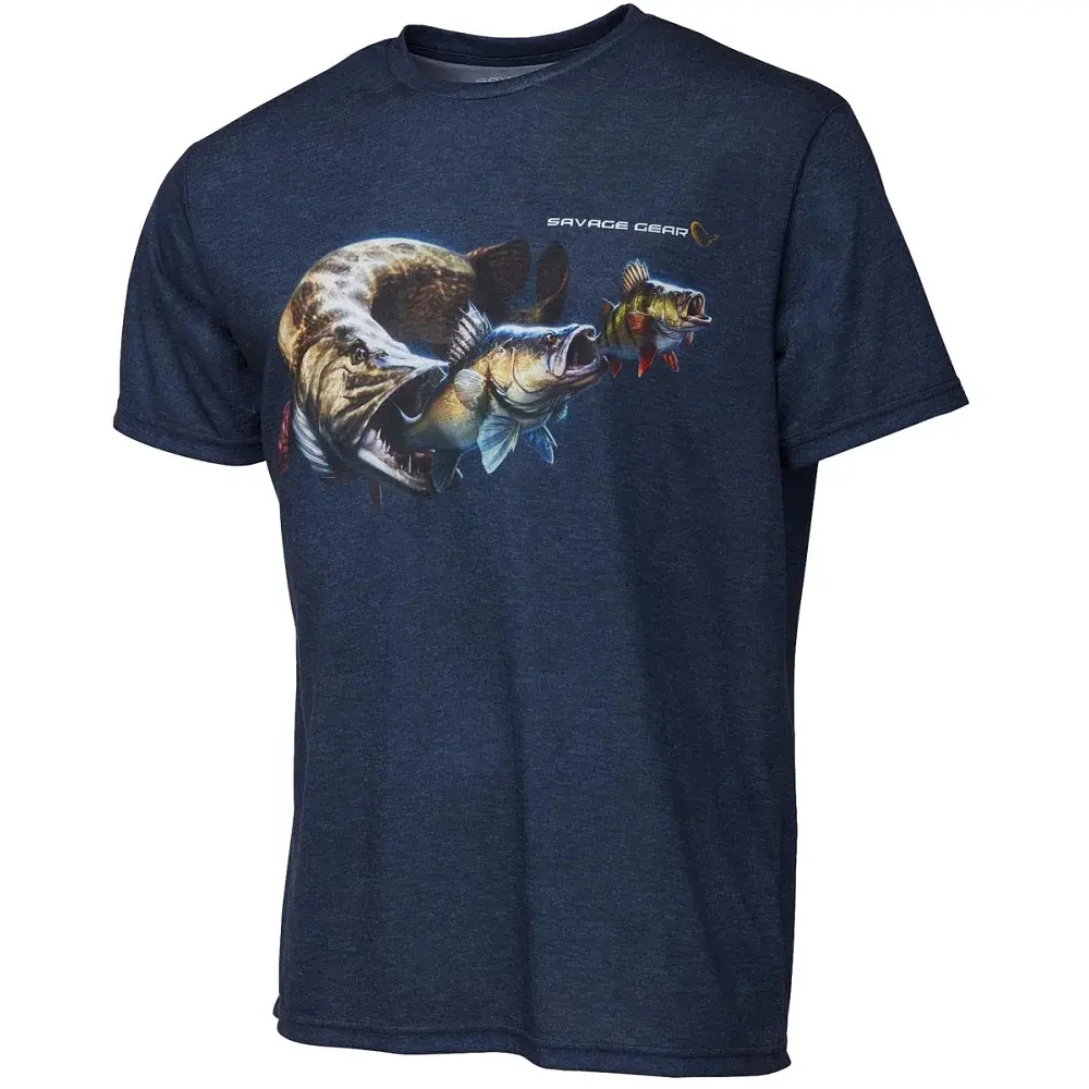 Футболка Savage Gear Cannibal T-Shirt M Blue - фото 3