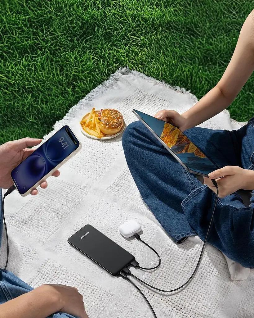 Повербанк Charmast 26800 mAh, Slim, 4 виходи, USB-C/Lightning/Micro USB, для iPhone, MacBook, планшетів - фото 8