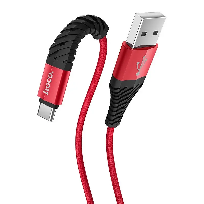 Кабель для зарядки телефона кабель USB-microUSB Hoco COOL DATA CABLE X38 1м 2.4А шнур микро usb юсб - фото 2