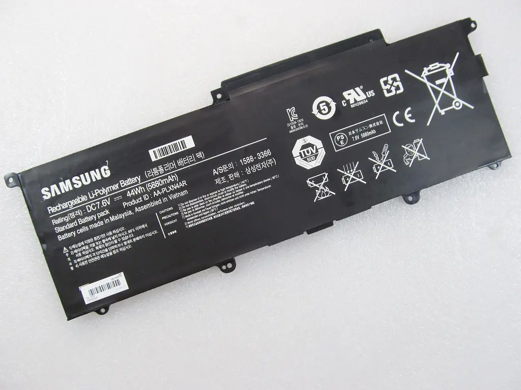 Акумулятор для ноутбука Samsung 900X3C AA-PBXN4AR, 44Wh (5880 mAh), 4cell, 7.4V, Li-Po, чорний - фото 2