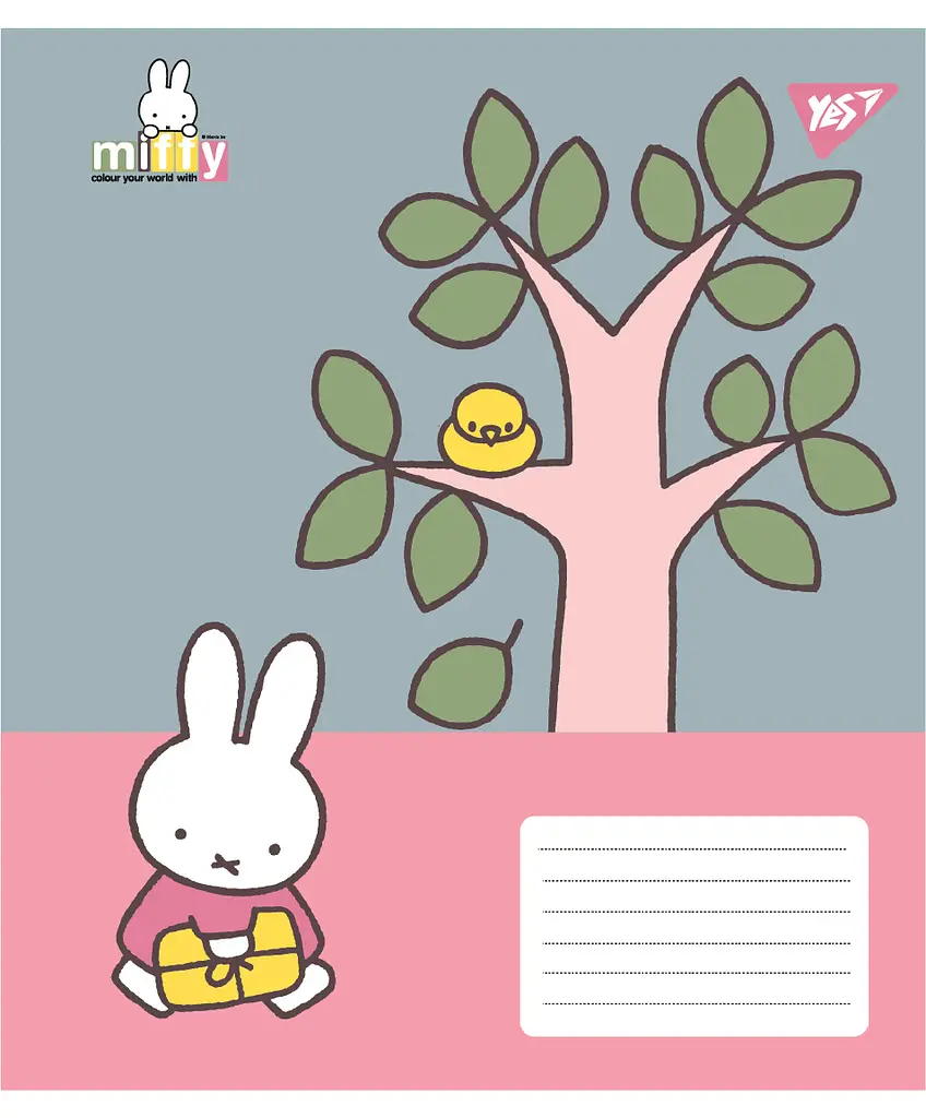 Набір зошитів шкільних YES А5/12 коса лінія Miffy Spring 25 шт (767626) - фото 4