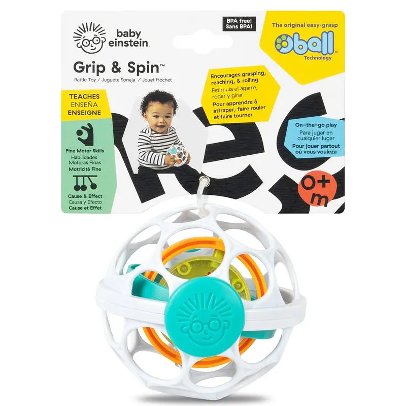 Погремушка Baby Einstein Grip & Spin Oball (16765) - фото 7